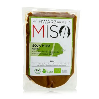 Miso Soja, würzig, Schwarzwald Miso, BIO, 220 g