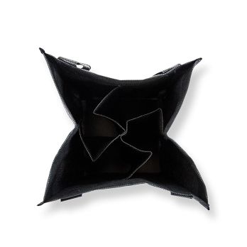 Greenbag Tragetasche für 4 Flaschen, schwarz, mit BOS FOOD - Logo, 1 St