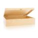 Wein Präsentverpackung Holzkiste mit Scharnierdeckel, 3er, 370x258x98mm, 1 St