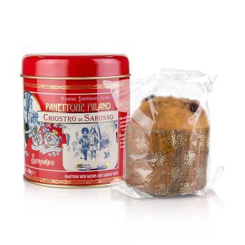 Weihnachtskuchen Panettone - Klassik, Metalldose Rot, 100 g