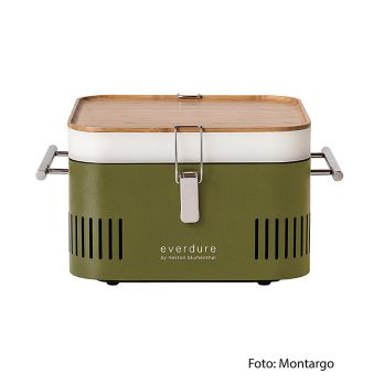 Holzkohlegrill CUBE, tragbar, khaki, everdure montargo / Heston Blumenthal, 1 St