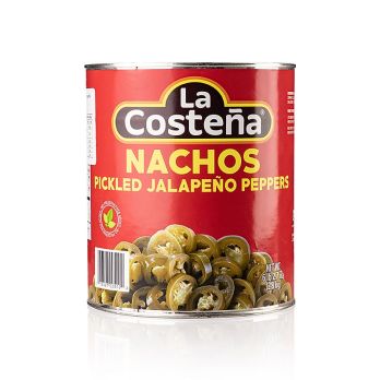 Chili Schoten - Jalapenos, geschnitten (La Costena), 2,8 kg