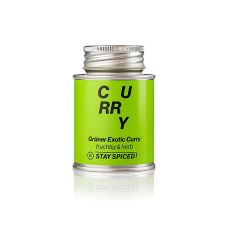 Spiceworld Exotic Curry-Pulver, grün, mild-fruchtig, Streudose, 70 g