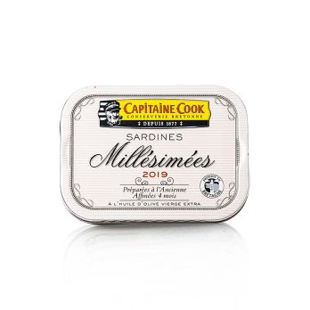 Sardinen, ganz, in Olivenöl, Jahrgang 2019, Frankreich, 115 g
