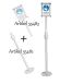 Informationstafel für Desinfektionsständer (55482), Alu, 80cm, 1 St