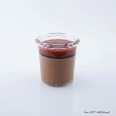 Zartbitterschokomousse mit Erdbeer & Balsamico, TK, 936 g, 12 x 100ml