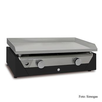 Plancha Bräter, PROFI Rainbow Schwarz, 70x40cm, 12mm, 6,6KW Gas (Simogas), 1 St