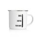Cops Metallbecher Knast Tasse mit Logo, 1 St