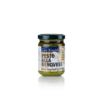 Pesto alla Genovese, Basilikum-Sauce mit nativem Olivenöl extra, Casa Rinaldi, 130 g