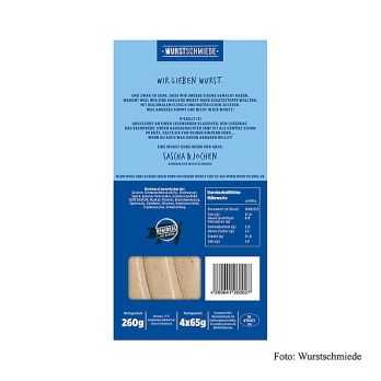 Wurstschmiede - Die Bayerische Leberkas Bratwurst, TK, 260 g