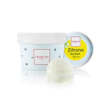 Creme Eis - Zitronen Sorbet, vegan, im Becher, TK, 3,78 l, 27 x 140ml