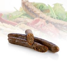 Merguez von Weiderind & Moorschnucke, Grillbratwurst, roh, Kalieber, TK, 300 g, 6 x 50g