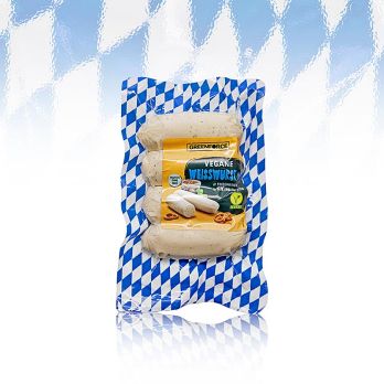 Greenforce - vegane Weisswurst aus Erbsenprotein, Klassik, 200 g, 4 St