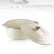 Bräter Oval, mit Deckel, beige, Gusseisen/Emaille, Chef Cuisine, 1 St