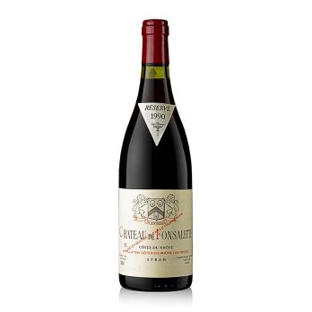 Château Rayas Fonsalette 1990er Rotweincuvée Syrah, trocken, 14 % vol., 94 WS, 750 ml