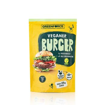 Greenforce Mix für vegane Burger Patties, aus Erbsenprotein, 125 g
