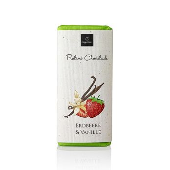 Coppeneur Spaghettieis, Schokoladentafel mit Erdbeer & Vanille, 75 g