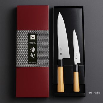 HSET 2 Haiku Messerset - H06 Kochmesser + H14 Yobocho Messer , 2 tlg.