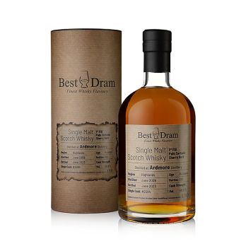 Single Malt Whisky Ardmore 14 J. Best Dram Palo Cortado, 58,9 % vol.,  Highland, 700 ml