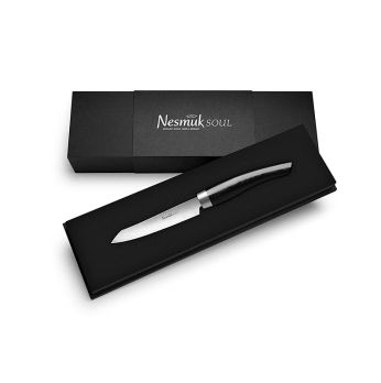 Nesmuk Soul 3.0 Office-/Schälmesser, 90mm, Edelstahlzwinge,Griff Micarta schwarz, 1 St
