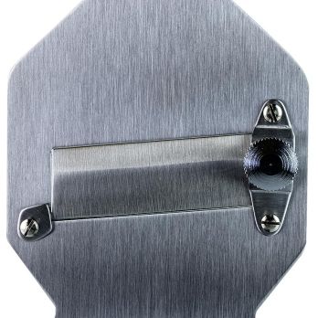 Trüffel-Hobel, Metall, glatte Klinge, eckiger Kopf mit Holzgriff, 1 St
