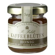 Kaffeeblüten-Honig, dunkel, cremig, mild-feinaromatisch, Portionsglas, 50 g
