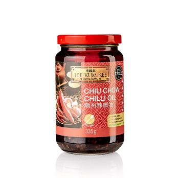 Chiliöl Chiu Chow, mit Sojasauce und Knoblauch abgeschmeckt, Lee Kum Kee, 335 g