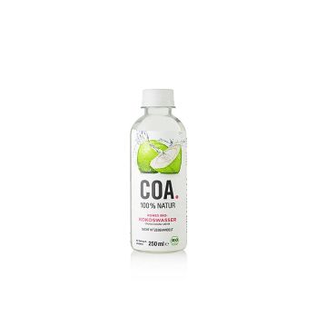 COA 100% rohes Kokoswasser, BIO, Thailand, 250 ml