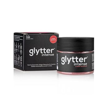 glytter intense Cherry Blossom, Lebensmittelglitzerpuder, (Rot), 10 g