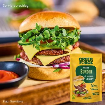Greenforce Mix für vegane Burger Patties, aus Erbsenprotein, 75 g