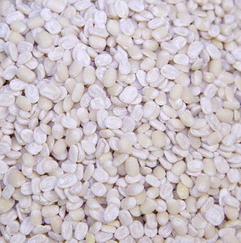 Linsen, weiß, Urid-Dal/ Uridbohnen, geschält, halbiert, 1 kg