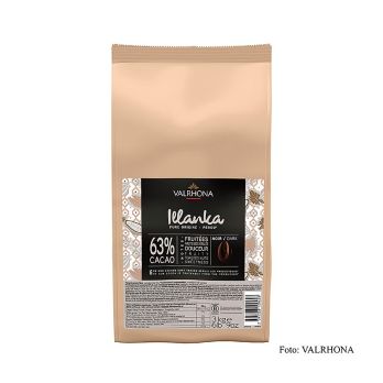 Valrhona Illanka, dunkle Couverture, Callets, 63% Kakao, Peru, 3 kg