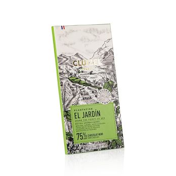 Plantagenschokoladentafel El Jardin, 75% Bitter, Michel Cluizel (12105), 70 g
