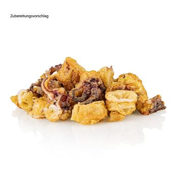 Chipirones, kleine Tintenfischstücke, mehliert, frittiert, Calamar, TK, 1 kg