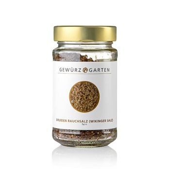 Druiden Rauchsalz (Wikinger Salz), premium - super intensiv, fein, mit Wacholderrauch, 200 g