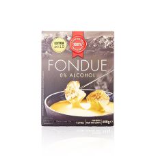 Fondue 0 % Alcohol, extra mild, Käsefonduezubereitung, alkoholfrei, 400 g