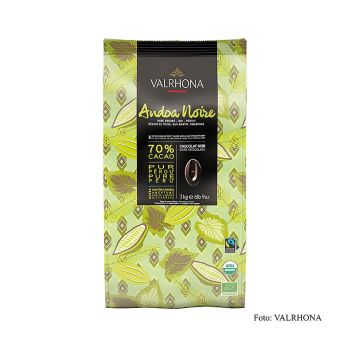 Valrhona Andoa Noire 70% 3 kg Callets, Fairtrade, BIO (12515), 3 kg