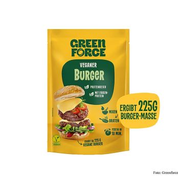 Greenforce Mix für vegane Burger Patties, aus Erbsenprotein, 75 g