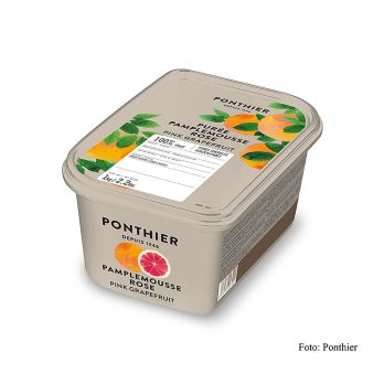 Ponthier Rosa Grapefruitpüree, 100 % Frucht, ungezuckert, TK, 1 kg