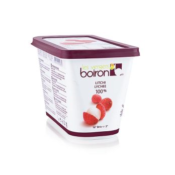Boiron Lychee/Litschi Püree, ungezuckert, TK, 1 kg