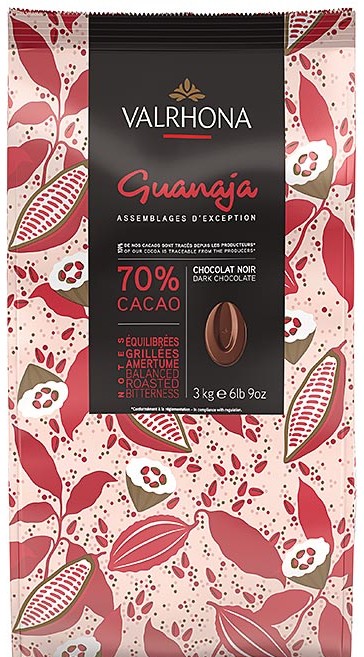 Valrhona Guanaja 70 % Kuvertüre im 3-kg-Beutel