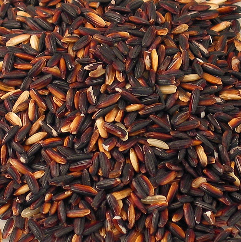 Schwarzer Kleb-Reis, nussiger Geschmack, beliebt für Desserts, 1 kg ...