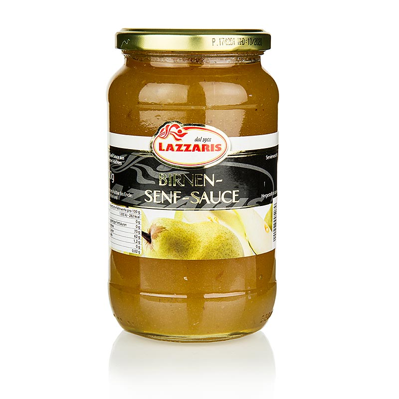 Lazzaris -Birnen-Senf-Sauce, nach Tessiner Art, 730 g | BOS FOOD Onlineshop