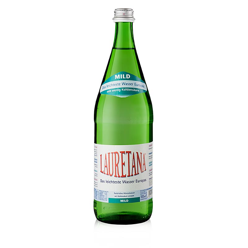 Lauretana Trinkwasser, mild (mit Kohlensäure), 1 l BOS