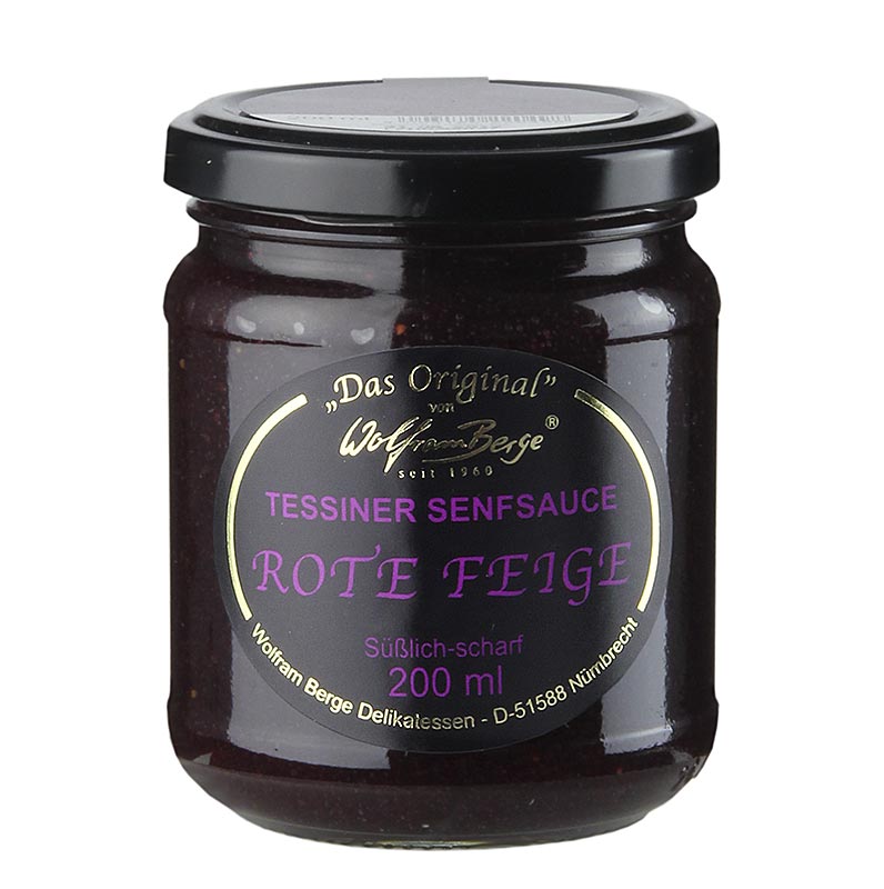 Original Tessiner Rote-Feigen-Senf-Sauce, 200 ml | BOS FOOD Onlineshop