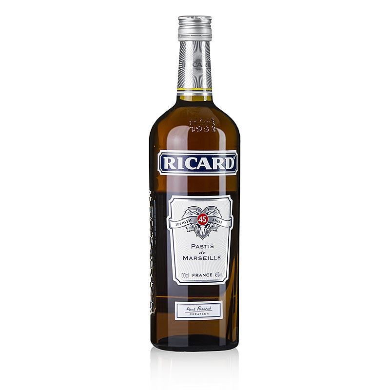 Ricard 1 Litre 45% Pastis de Marseille - Nevejan