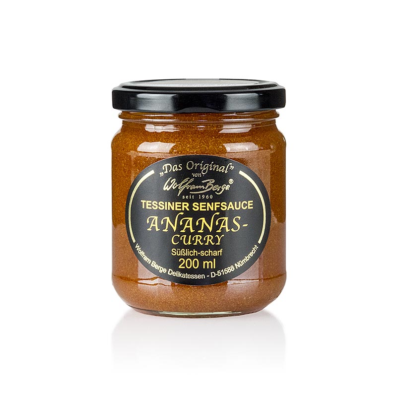 Original Tessiner Ananas-Curry-Senf-Sauce, 200 ml | BOS FOOD Onlineshop