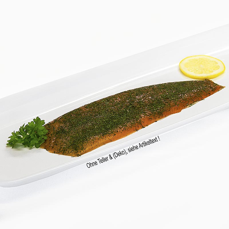 Schottischer Graved Lachs, gebeizt, mit Dill, geschnitten, ca.1.000 g ...
