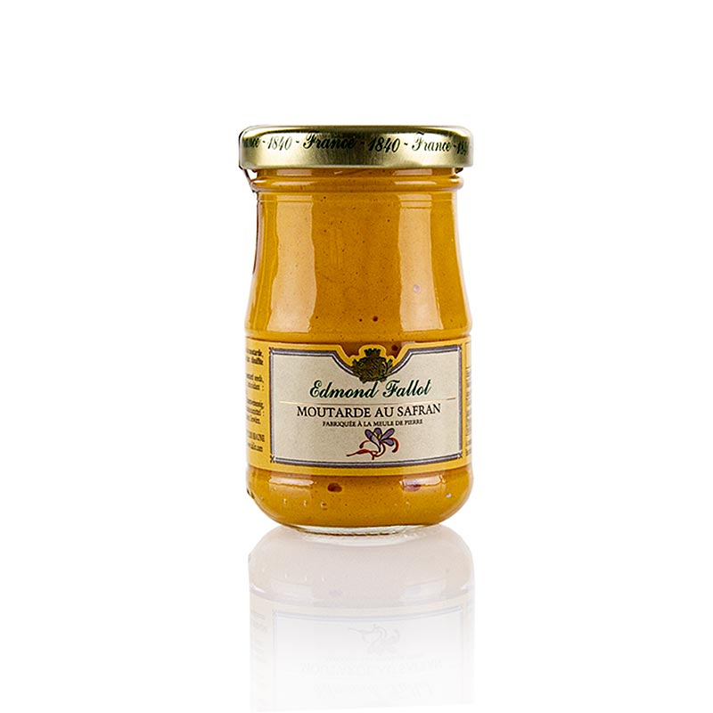 Dijon Senf, fein, mit Safran, Fallot, 100 ml | BOS FOOD Onlineshop