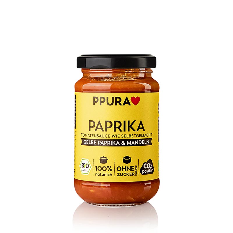 Ppura Sugo Paprika - mit gelber Paprika und Mandeln, BIO, 340 g | BOS ...